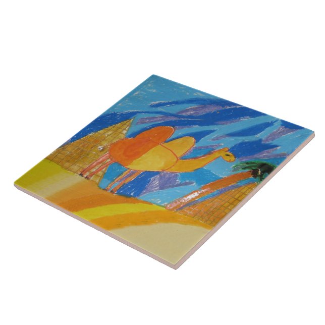 Camel Art by Kids Tile (Side)