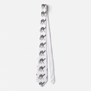 Camel Bar Code Pattern Tie
