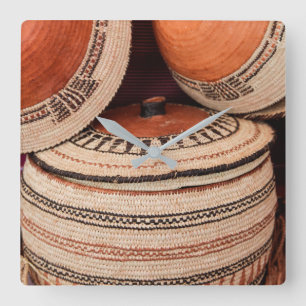 Camel Basket from Sultanate of Oman Square Wall Clock