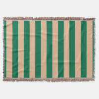 Camel Beige & Classic Green Stripe