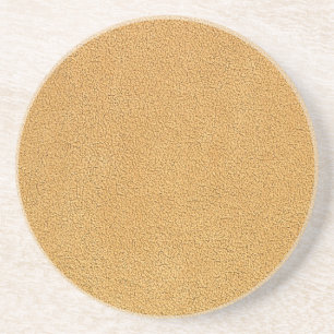 Camel Brown Ultrasuede Look Coaster
