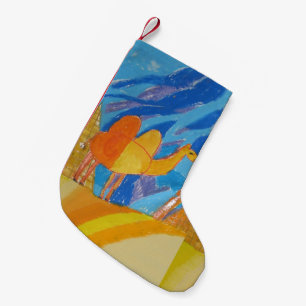 Camel by Pyramids Small Christmas Stocking