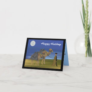 Camel Caravan Holiday Wishes Cards