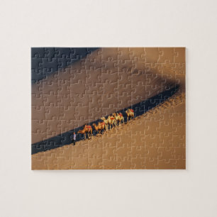 Camel caravan on the desert, Dunhuang, Gansu Jigsaw Puzzle