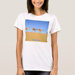 Camel caravan, Thar Desert, India T-Shirt