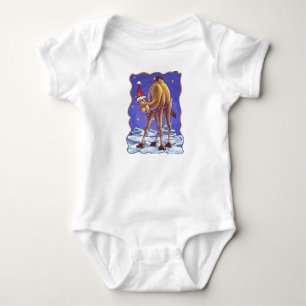 Camel Christmas Baby Bodysuit