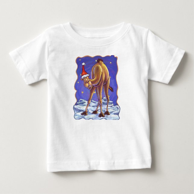 Camel Christmas Baby T-Shirt (Front)