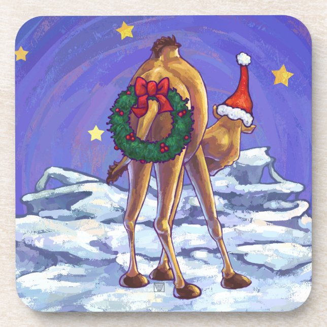 Camel Christmas Coaster (Front)