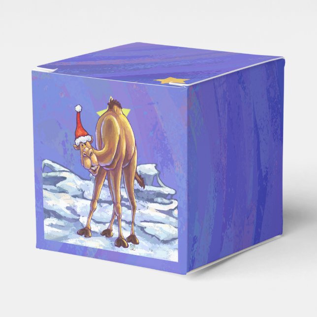 Camel Christmas Favour Box (Front Side)