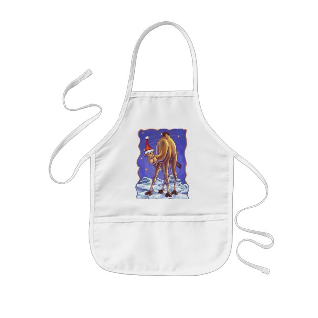 Camel Christmas Kids Apron (Front)