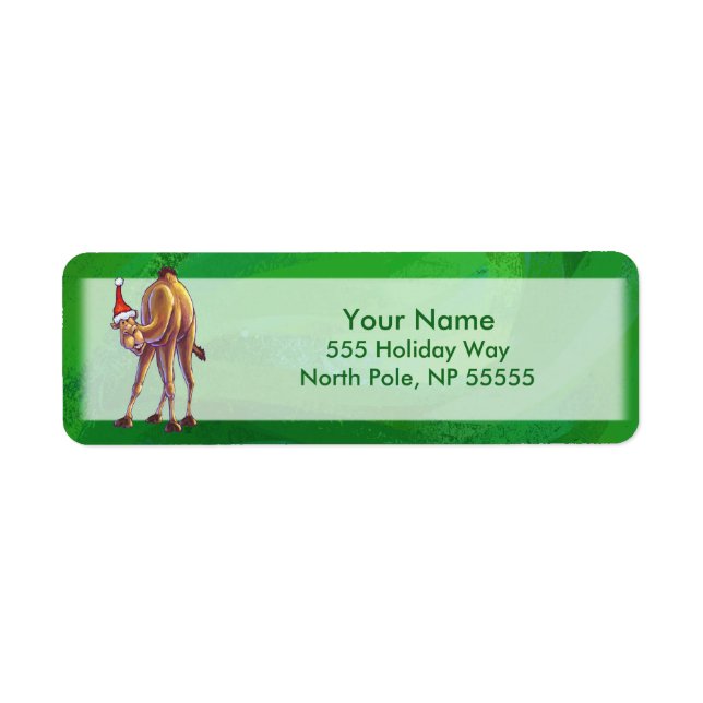 Camel Christmas On Green (Front)