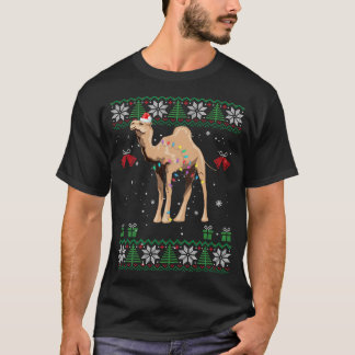 Camel Christmas Sweater Trees Lights Ornament Came