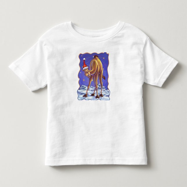 Camel Christmas Toddler T-Shirt (Front)