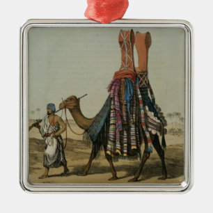 Camel Conveying a Bride to her Husband, engraved b Metal Tree Decoration