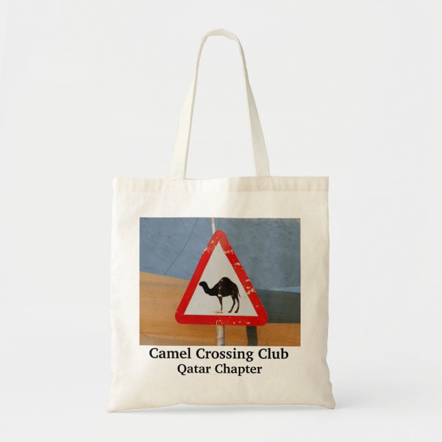 Camel Crossing Club Qatar Chapter Tote Bag (Front)