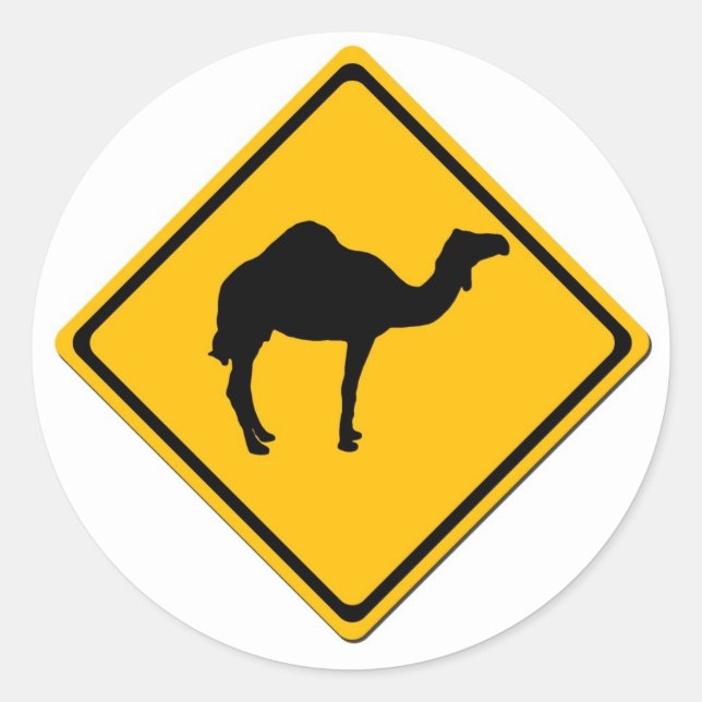 Camel Crossing Sticker (Front)