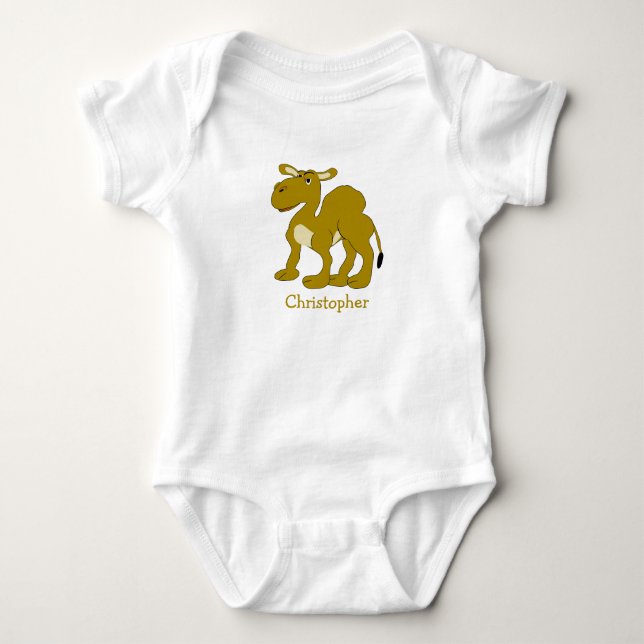 Camel Design Baby Bodysuit (Front)