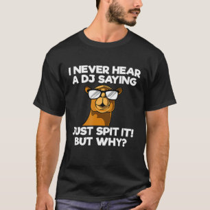 Camel Dessert Animali Disc Jockey Edm Dromedary T-Shirt