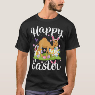 Camel Easter Egg Hunting Floral Camel Easter Sunda T-Shirt
