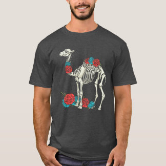 Camel Floral Skeleton Flower Animal friend T-Shirt