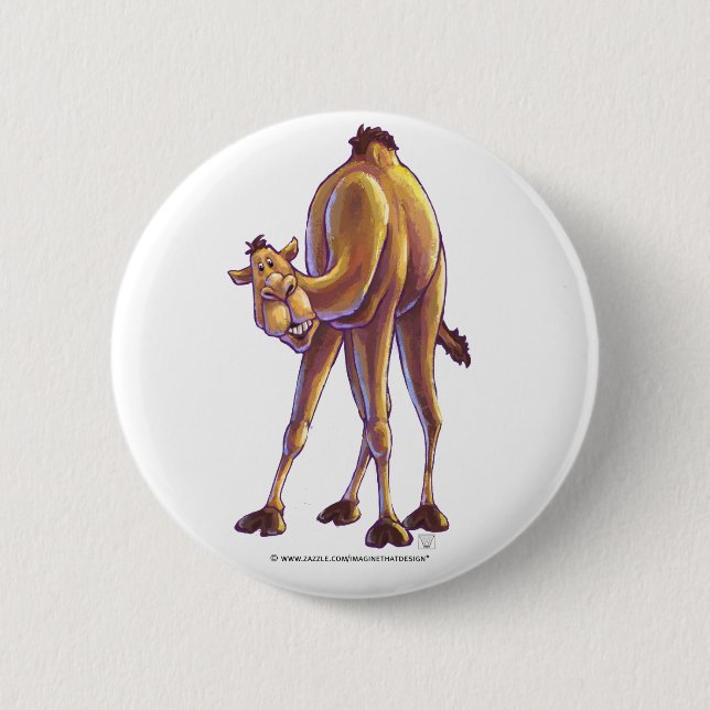 Camel Gifts & Accessories 6 Cm Round Badge (Front)
