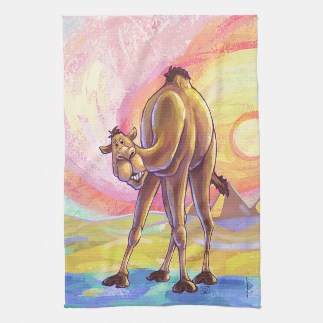Camel Gifts & Accessories Tea Towel (Vertical)
