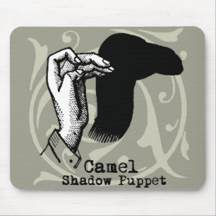 Camel Hand Puppet Shadow Games Vintage Mouse Mat