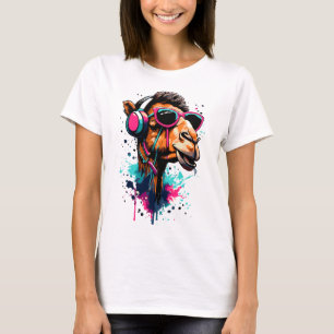 Camel Head T-Shirt - Dromedary Colourful