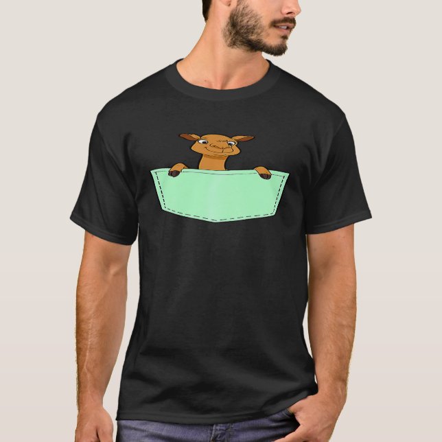 Camel In A Pocket Humpday Camel Gif T-Shirt (Front)