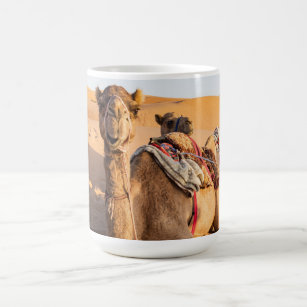 Camel in Oman desert Coffee Mug
