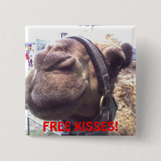Camel Kisses 15 Cm Square Badge
