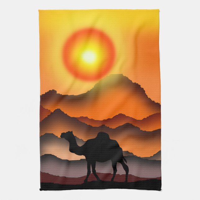 Camel Kitchen Towel (Vertical)