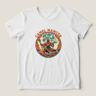 Camel Mancer Wizard Desert Fantasy Mystic Art Tri-Blend Shirt