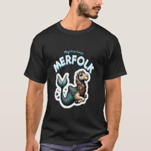 Camel Mermaid Funny Ocean and Desert Mashup T-Shirt