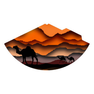 Camel Paper Party Hat Sunset Desert