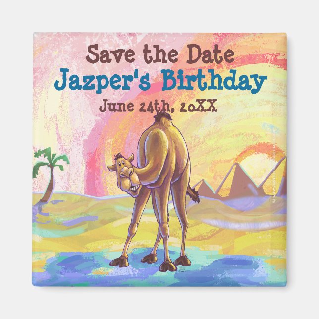 Camel Party Centre Magnet (Front)