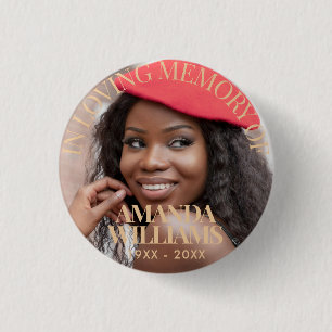 Camel   Personalised Photo Memorial 3 Cm Round Badge