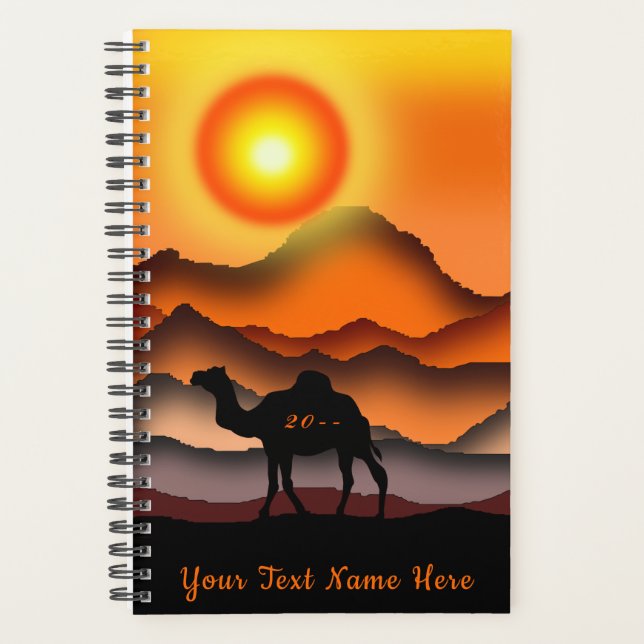 Camel Planner Custom Text Year Personalised (Front)