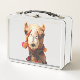Camel Portrait Metal Lunch Box