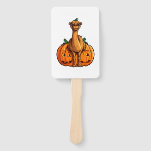 Camel Pumpkin Lazy Halloween Party Costume Kids Hand Fan