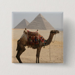 camel pyramids 15 cm square badge