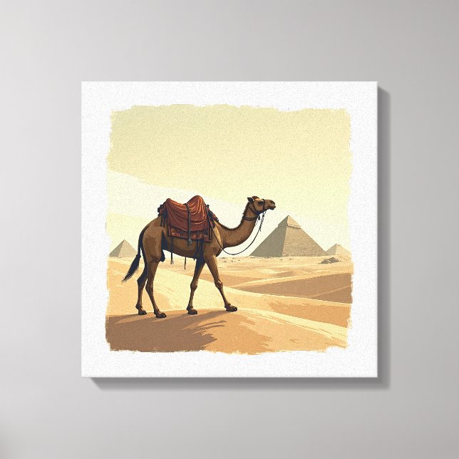 Camel & Pyramids Wall Art (Front)