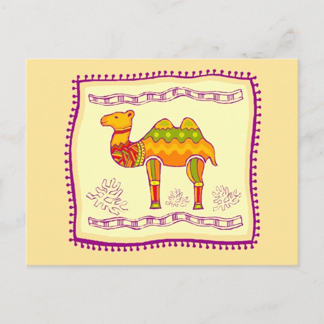 Camel Quilt Postcard (Front)