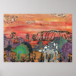 Camel Racing in the Outback print