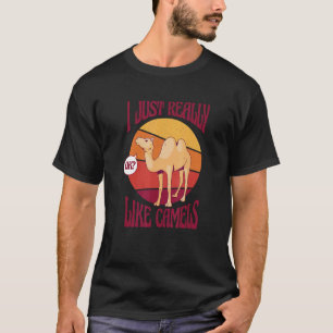 Camel Retro Sunset I Just Really Like Camels T-Shirt