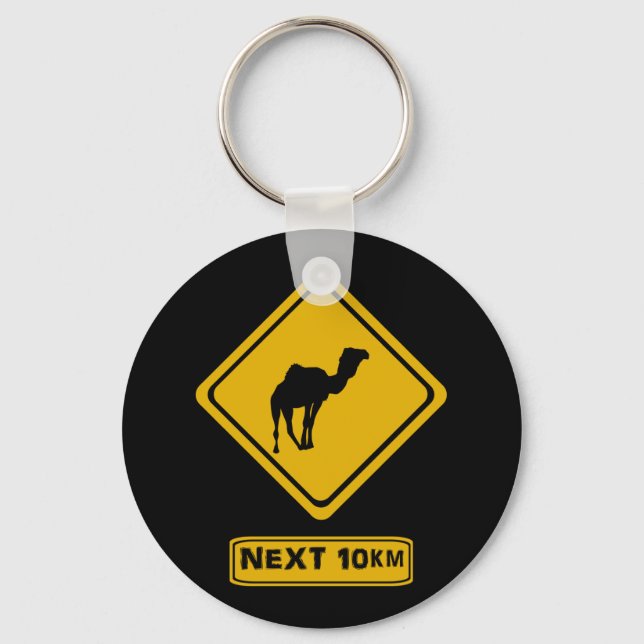 camel road sign key ring (Front)