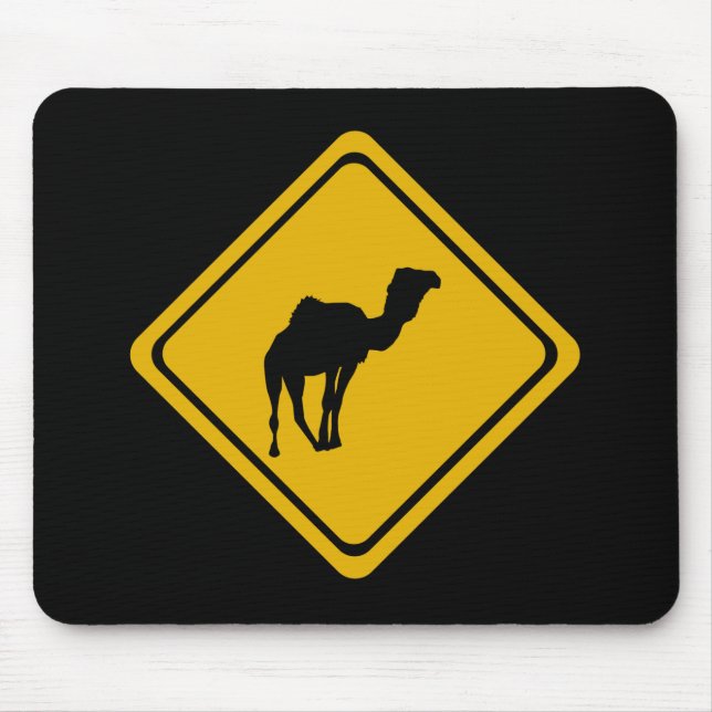 camel road sign mouse mat (Front)