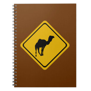 camel road sign notebook