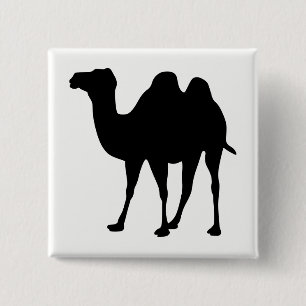 Camel Silhouette 15 Cm Square Badge