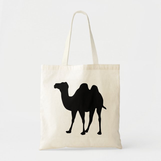 Camel Silhouette Tote Bag (Front)